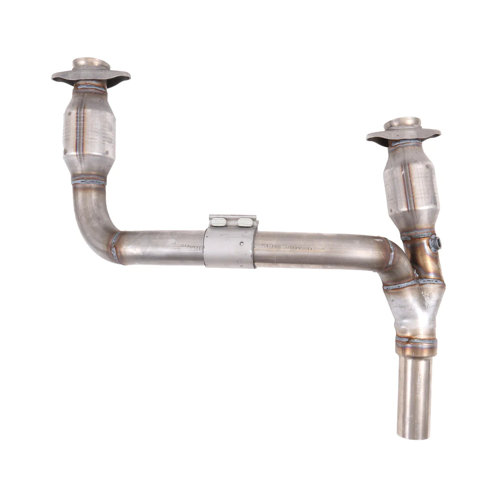 BBK Jeep Wrangler 3.8 1-5/8 Long Tube Exhaust Headers With High Flow Cats Polished Silver Ceramic 07-11 BBK