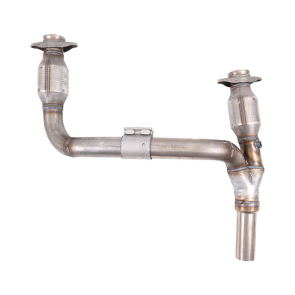 BBK Jeep Wrangler 3.8 1-5/8 Long Tube Exhaust Headers With High Flow Cats Polished Silver Ceramic 07-11 BBK