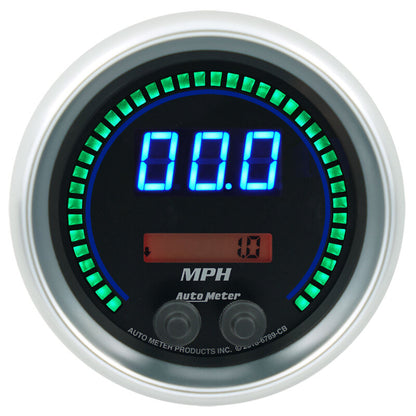 Autometer 85.7mm Black Switchable 260 MPH / 260 KM/H Speedometer Cobalt Elite Digital Gauge 6789-CB