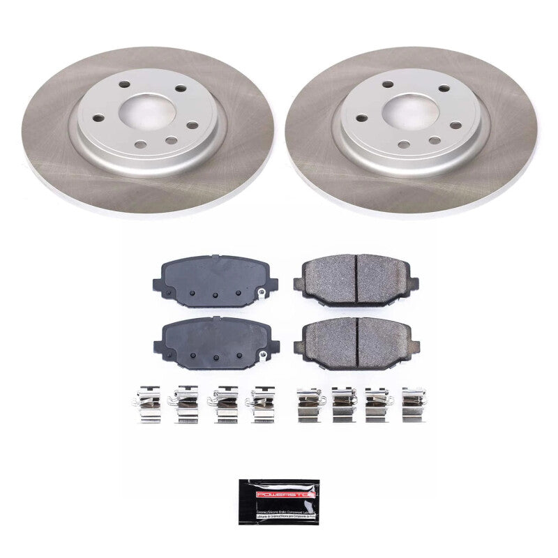 Power Stop 12-14 Volkswagen Routan Rear Semi-Coated Rotor Kit PowerStop