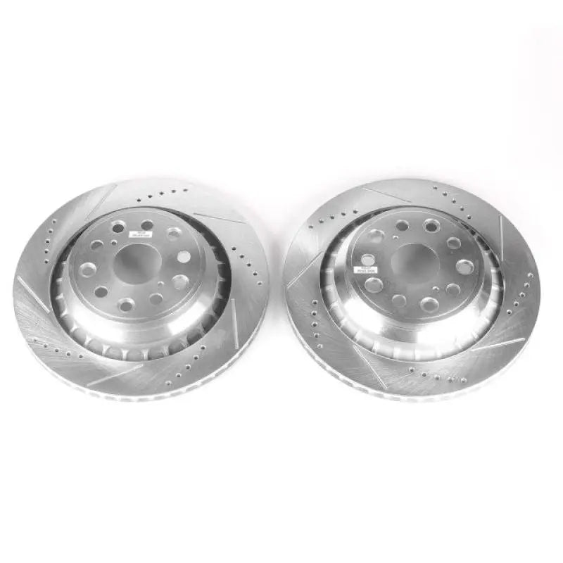 Power Stop 07-17 Lexus LS460 Rear Evolution Drilled & Slotted Rotors - Pair PowerStop