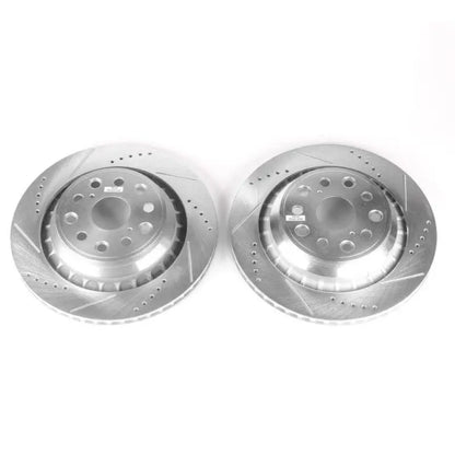 Power Stop 07-17 Lexus LS460 Rear Evolution Drilled & Slotted Rotors - Pair PowerStop
