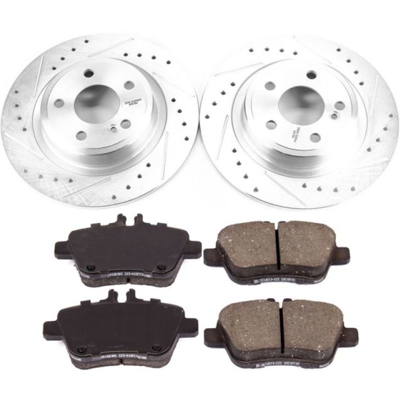 Power Stop 2017 Mercedes-Benz SLC300 Rear Z23 Evolution Sport Brake Kit PowerStop