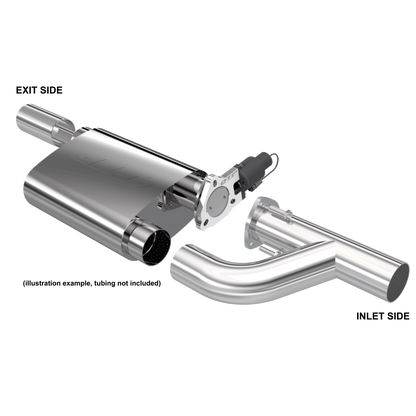 QTP 3.00 Inch Reverse Screamer Twintronic Muffler (Universal) - 13301C QTP