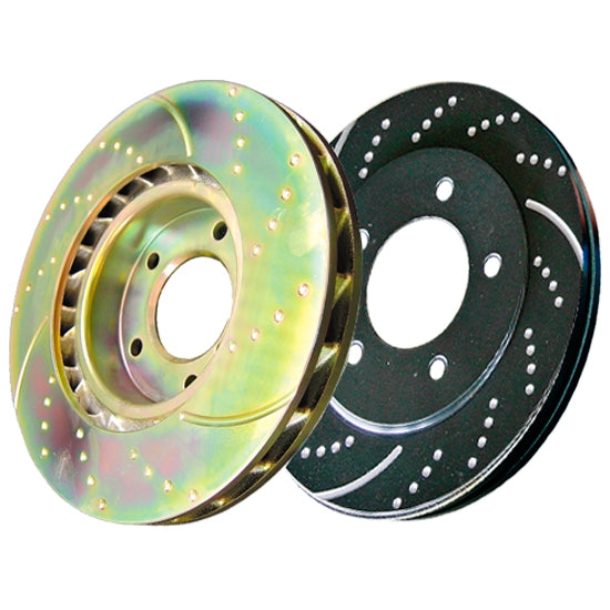 EBC 3GD Slotted & Drilled Sport Rear Rotors - GD7155