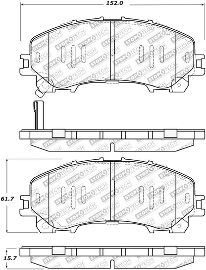StopTech Street Disc Brake Pads - 305.17360 Stoptech