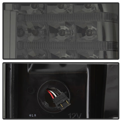 Xtune Hummer H3 06-09 ( Non H3T ) LED Tail Lights Smoke ALT-ON-HH306-LED-SM SPYDER