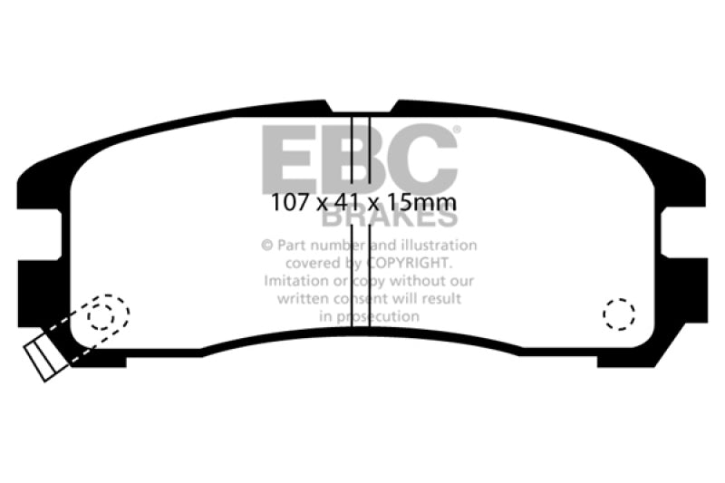 EBC GreenStuff Rear Brake Pads - DP2738 EBC