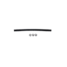 Load image into Gallery viewer, Deatschwerks Convoluted Tubing 250mm Length x 10mm ID Side 1 x 10mm ID Side 2 - Black