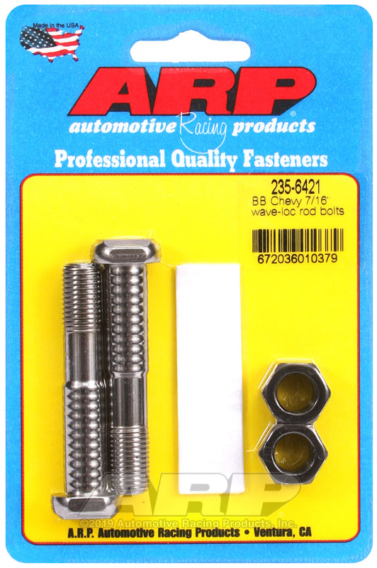 ARP BB Chevy 7/16in pro wave-loc 2pk rod bolt kit