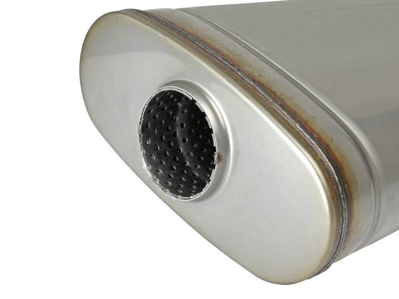 aFe MACH Force XP 304 Stainless Steel Muffler 2.5in Center/Offset 18in L x 9in W x 4in H aFe