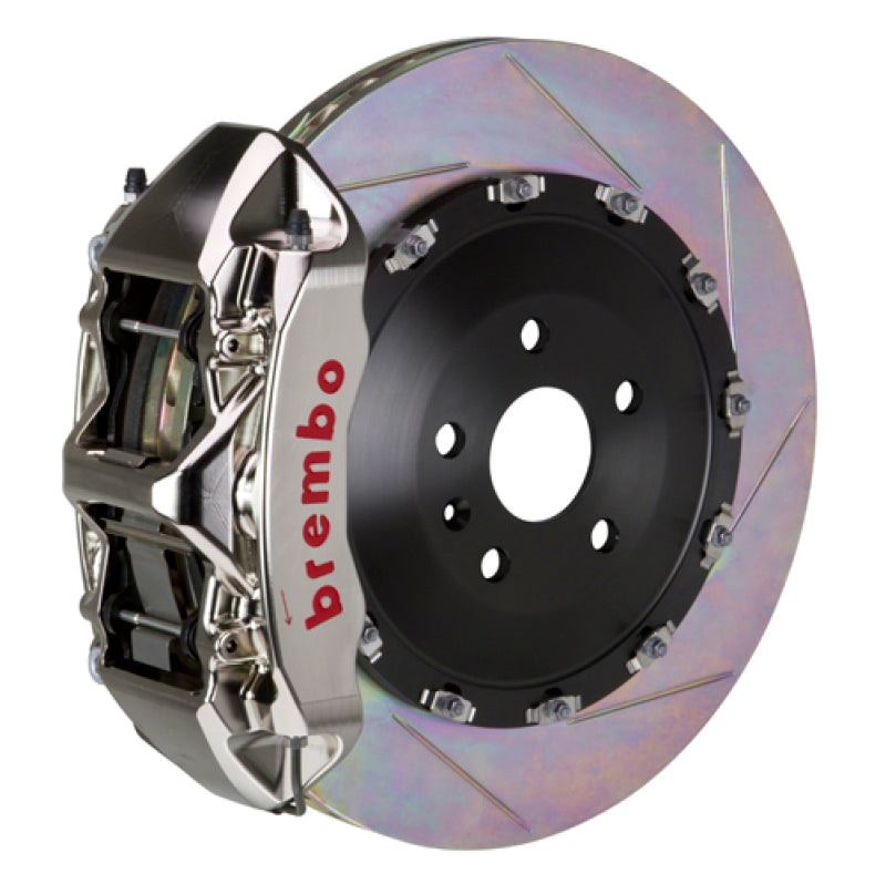 Brembo 16-22 GLC-Class Front GTR BBK 6 Piston Billet 405x34 2pc Rotor Slotted Type1 - Nickel Brembo