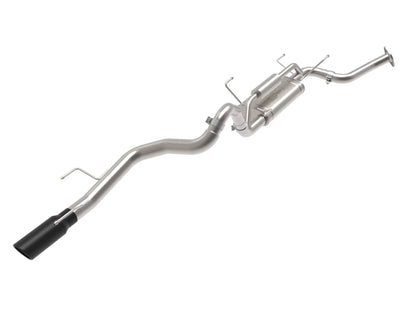 aFe Takeda 2-1/2 IN 304 Stainless Steel Cat-Back Exhaust System w/ Black Tip - 49-36080-B