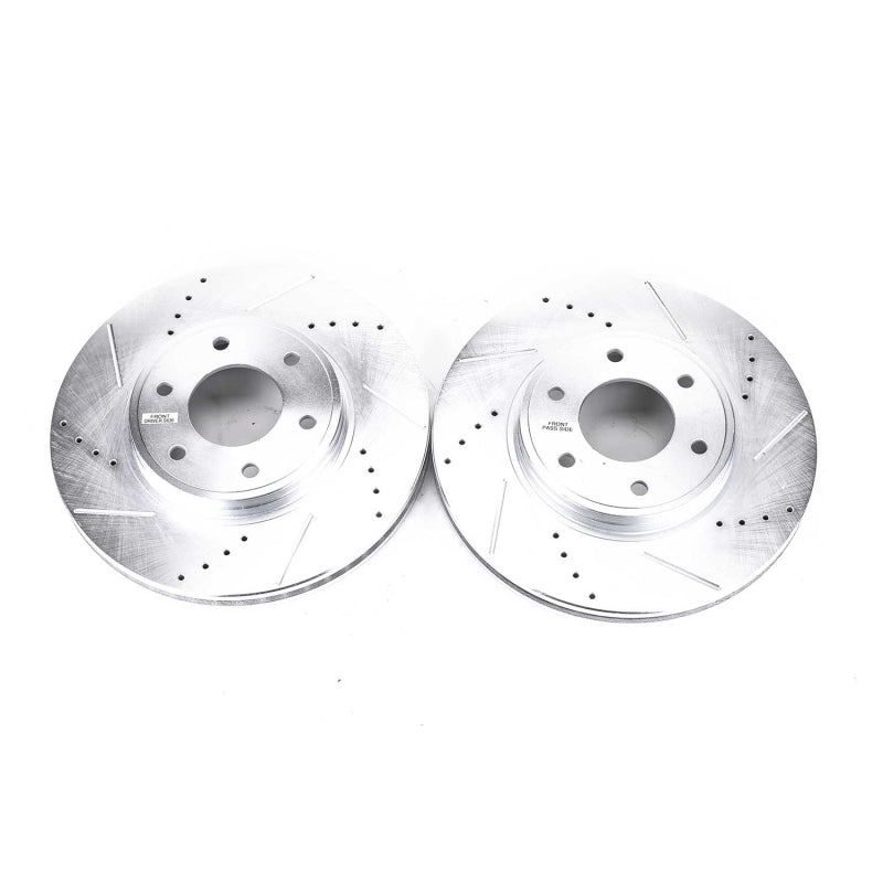 Power Stop 06-09 Chevrolet Trailblazer Front Evolution Drilled & Slotted Rotors - Pair PowerStop