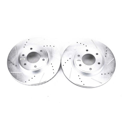 Power Stop 06-09 Chevrolet Trailblazer Front Evolution Drilled & Slotted Rotors - Pair PowerStop