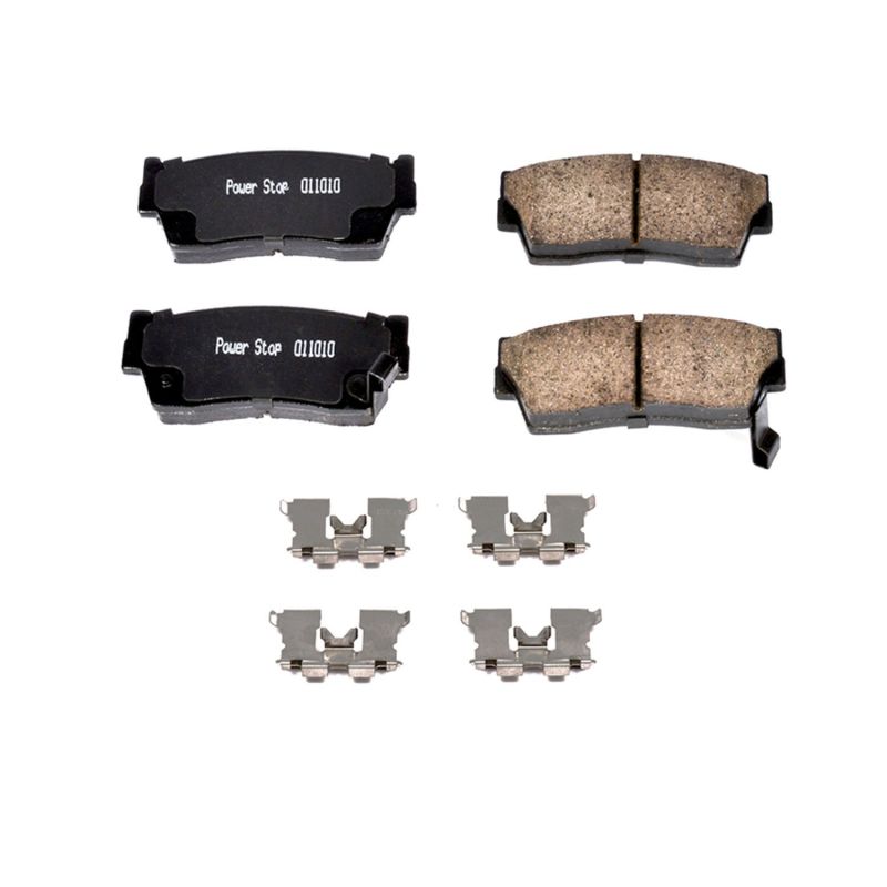 Power Stop 89-97 Geo Tracker Front Z17 Evolution Ceramic Brake Pads w/Hardware PowerStop