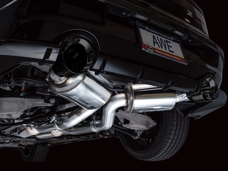 AWE 2023 Nissan Z RZ34 RWD Touring Edition Catback Exhaust System w/ Diamond Black Tips AWE Tuning