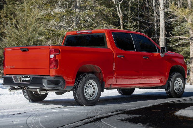 MBRP 2019+ Chevrolet Silverado 1500 / 2019+ GMC Sierra 1500 Alum. 3in Armor Lite Cat-Back Exhaust MBRP
