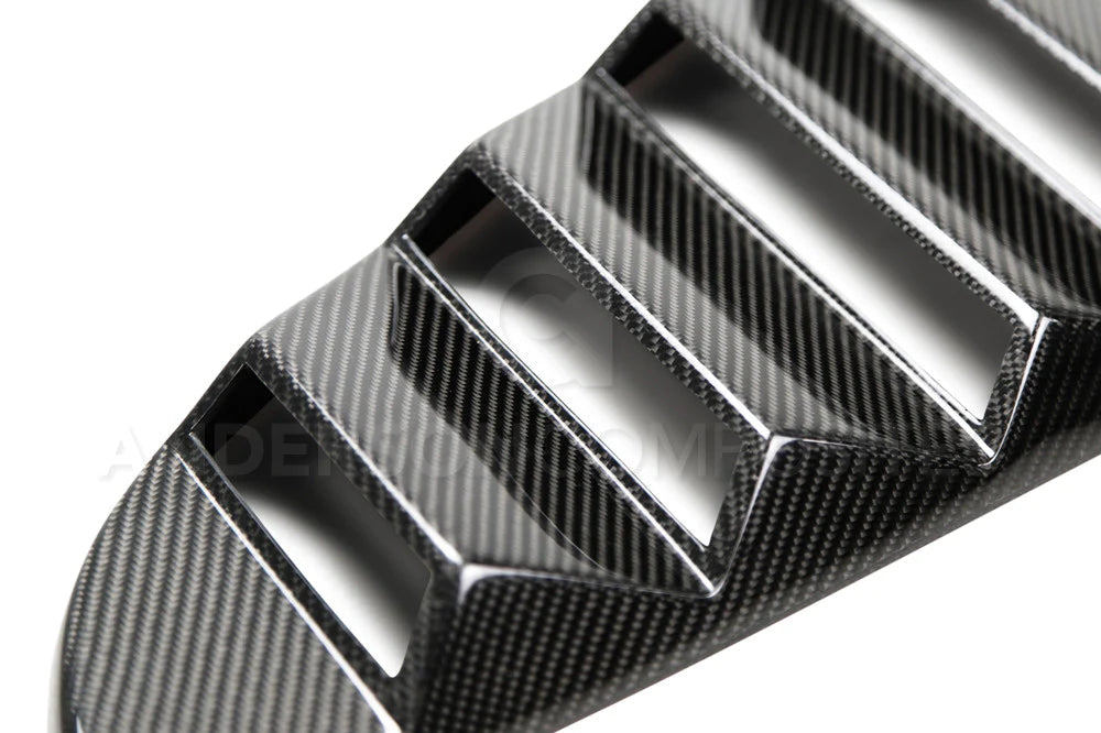 Anderson Composites 2015 - 2023 Mustang Carbon Fiber Type-vented Side Window Louvers (Pair) - AC-WL15FDMU-V