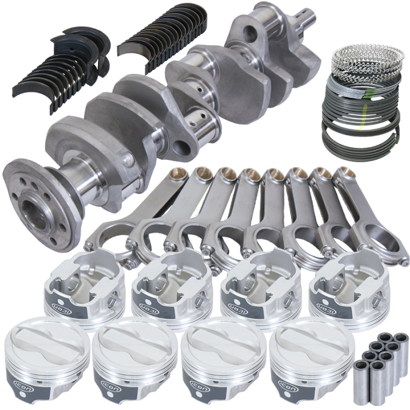 Eagle Chevy LT1 350 1Pc 3.750in Crank 6.000in H-Beam -18cc 4.040in Pistons Rotating Assembly