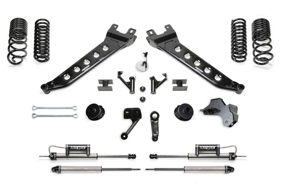 Fabtech 19-22 Ram 2500 4WD 5in Radius Arm Kit w/4.0 C/O Resi Dlss & Rr 2.25 Dlss