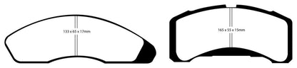 EBC RedStuff Front Brake Pads - DP31151C EBC