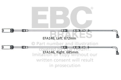 EBC 2008-2010 BMW M3 4.0L (E90) Front Wear Leads EBC