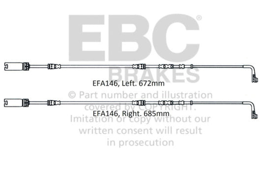 EBC 2008-2010 BMW M3 4.0L (E90) Front Wear Leads EBC