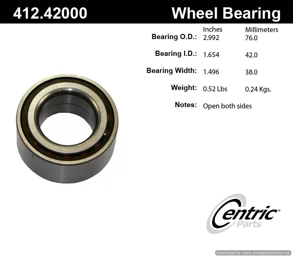 Centric Standard Ball Bearing - Front/Rear