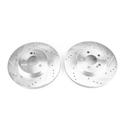 Power Stop 17-18 Mercedes-Benz C43 AMG Rear Evolution Drilled & Slotted Rotors - Pair PowerStop