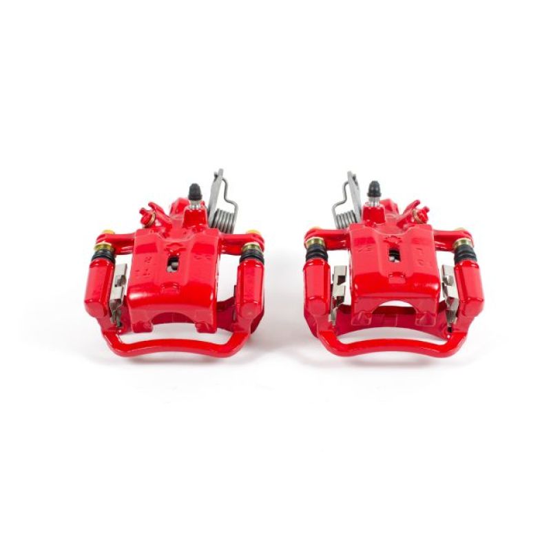 Power Stop 2001 Infiniti I30 Rear Red Calipers w/Brackets - Pair PowerStop