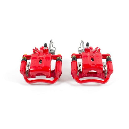 Power Stop 2001 Infiniti I30 Rear Red Calipers w/Brackets - Pair PowerStop
