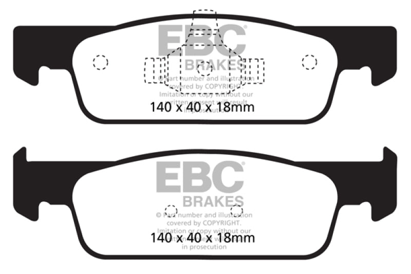 EBC Ultimax2 Front Brake Pads - UD1830 EBC