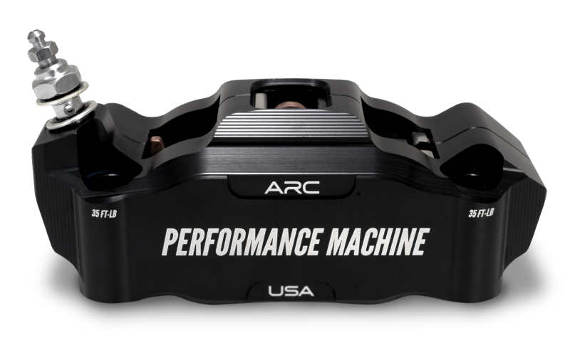 Performance Machine 125 x4 Race Series Radial Mount Caliper with ARC - Left - Black Ano