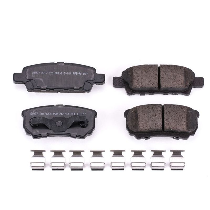 Power Stop 11-14 Chrysler 200 Rear Z17 Evolution Ceramic Brake Pads w/Hardware PowerStop