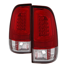 Load image into Gallery viewer, Spyder 97-03 Ford F150 Stylsd. F250 V3 Light Bar LED Tail Lights - Red/Clr ALT-YD-FF15097V3-LBLED-RC