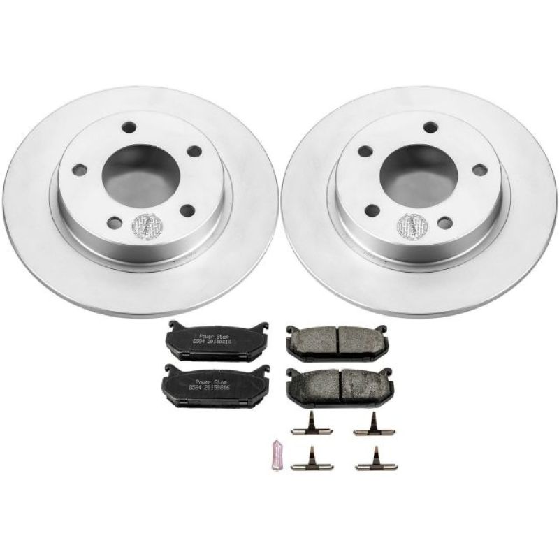 Power Stop 93-97 Ford Probe Rear Z17 Evolution Geomet Coated Brake Kit PowerStop