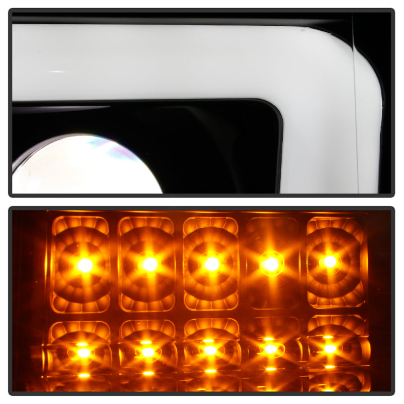Spyder Ford F150 13-14 Xenon Model Only Light Bar Projector Headlights Blk PRO-YD-FF15013PL-SEQ-BK SPYDER