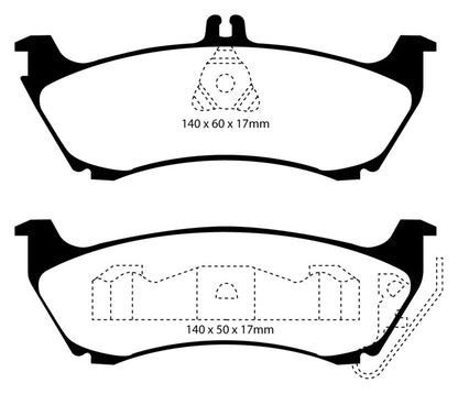 EBC RedStuff Rear Brake Pads - DP31437C EBC