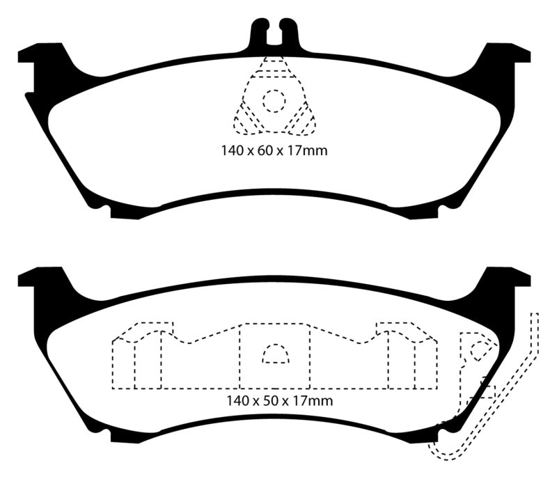 EBC RedStuff Rear Brake Pads - DP31437C