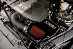 Corsa BLACK, FORGED CARBON FIBER / PLASTIC CLOSED BOX AIR INTAKE | 2018-2023 FORD MUSTANG GT 5.0L V8