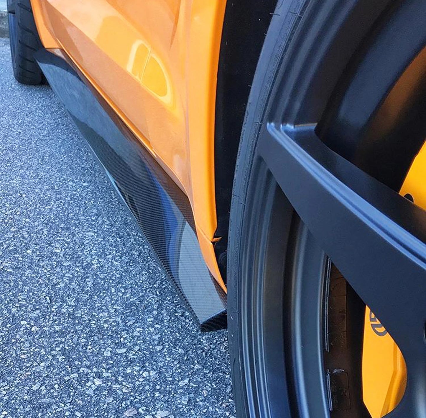 Anderson Composites 15-23 Mustang Carbon Fiber AR Rocker Panel Splitters AC-SS15FDMU-AR