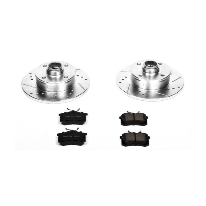 Power Stop 90-92 Volkswagen Corrado Rear Z23 Evolution Sport Brake Kit PowerStop