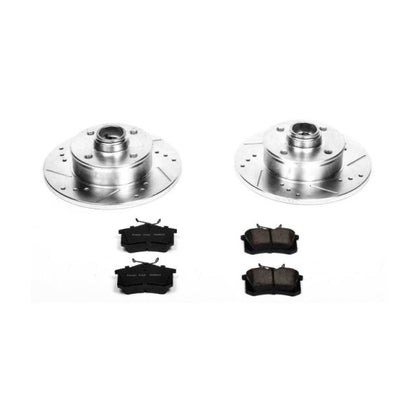 Power Stop 90-92 Volkswagen Corrado Rear Z23 Evolution Sport Brake Kit PowerStop