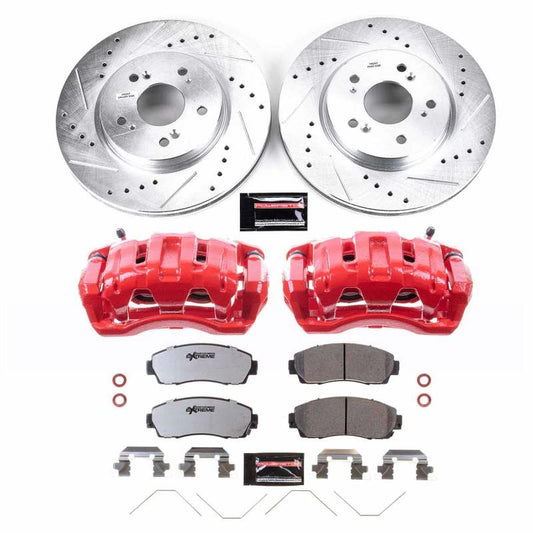 Power Stop 12-15 Honda Crosstour Front Z26 Street Kit w/Calipers PowerStop