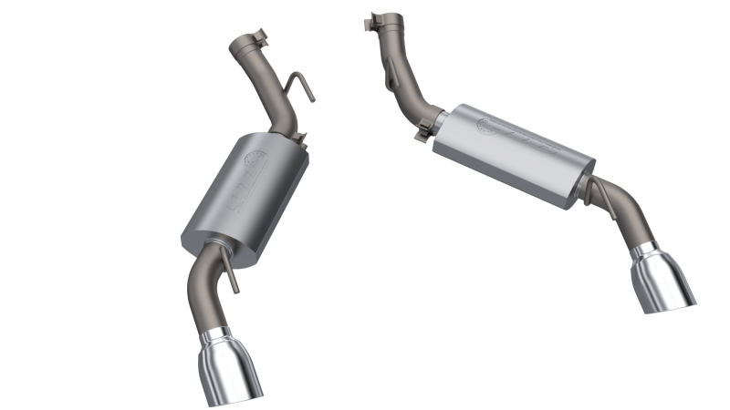 QTP 14-15 Chevrolet Camaro SS 6.2L 304SS AR3 Axle Back Exhaust w/4.5in Tips QTP