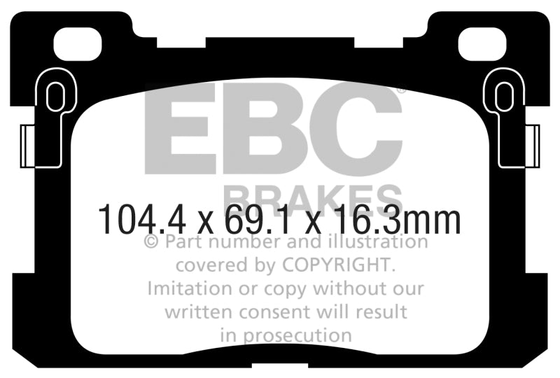 EBC Ultimax2 Rear Brake Pads - UD1976