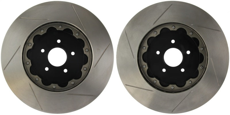 StopTech 12-15 Chevrolet Camaro ZL1 Front Drilled Aero Rotor Pair Stoptech