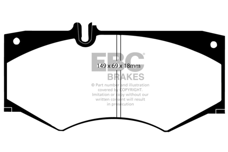 EBC YellowStuff Front Brake Pads - DP4413R EBC