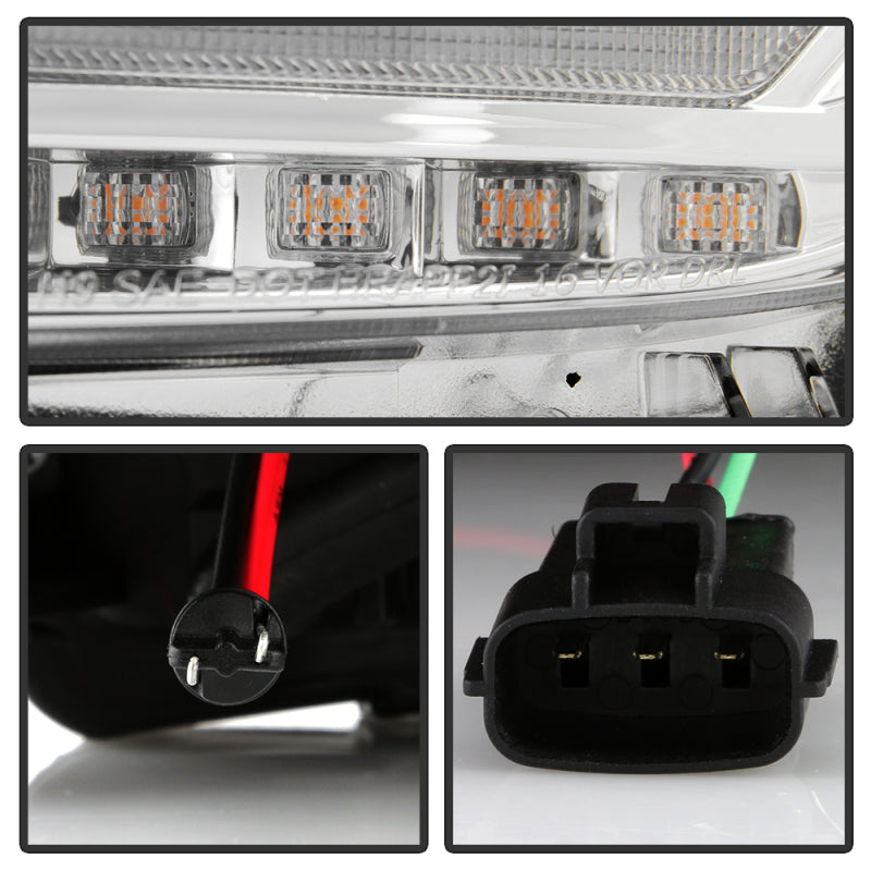 Spyder 16-20 Toyota Tacoma Halogen Model Only High-Power LED Headlights - Chrome PRO-YD-TT16HALAP-C SPYDER